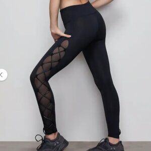 Good American Women’s Matte Criss Cross Legging Black Size 4